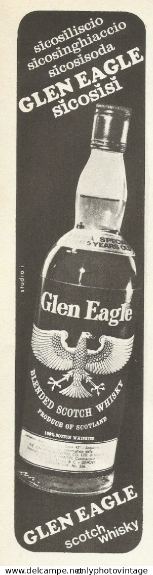 Scotch Whisky GLEN EAGLE - Pubblicità 1969 - Advertising - Pubblicitari