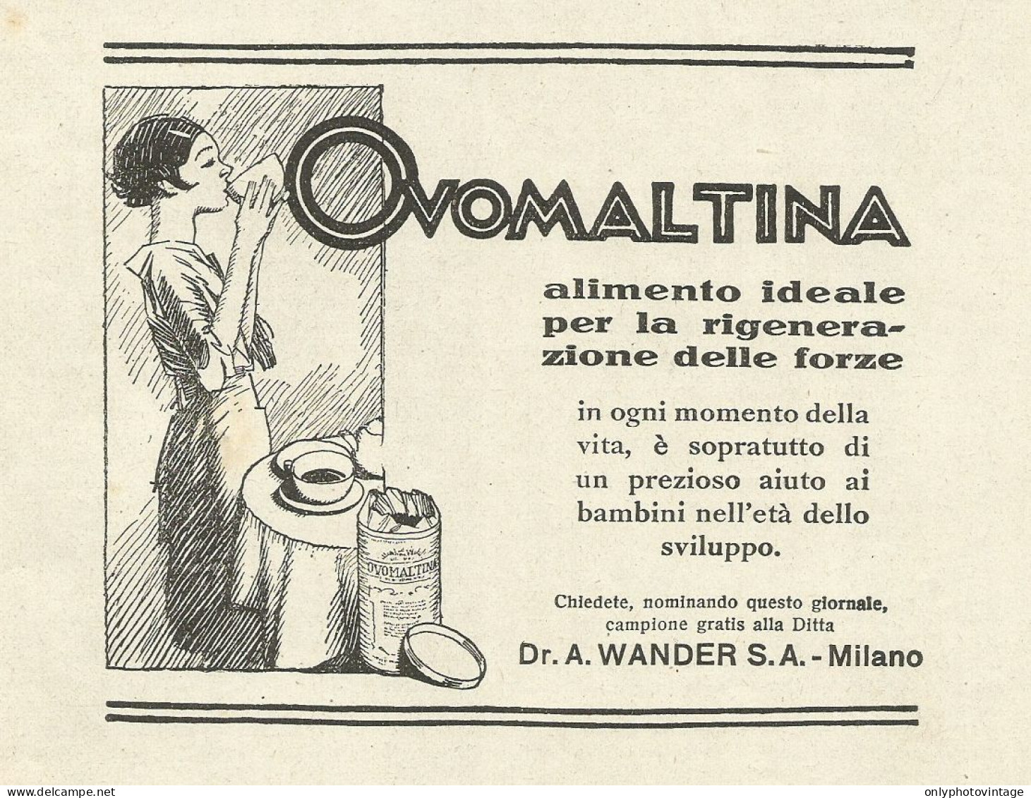 Ovomaltina - Pubblicità 1931 - Advertising - Pubblicitari