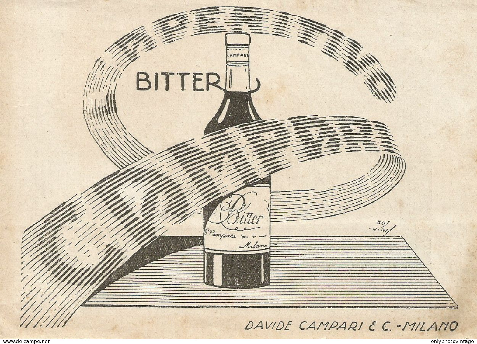 Aperitivo Bitter CAMPARI - Pubblicità 1931 - Advertising - Pubblicitari