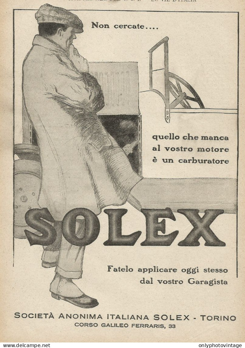 SOLEX Fatelo Applicare Dal Vostro Garagista - Pubblicità 1927 - Advertis. - Publicités