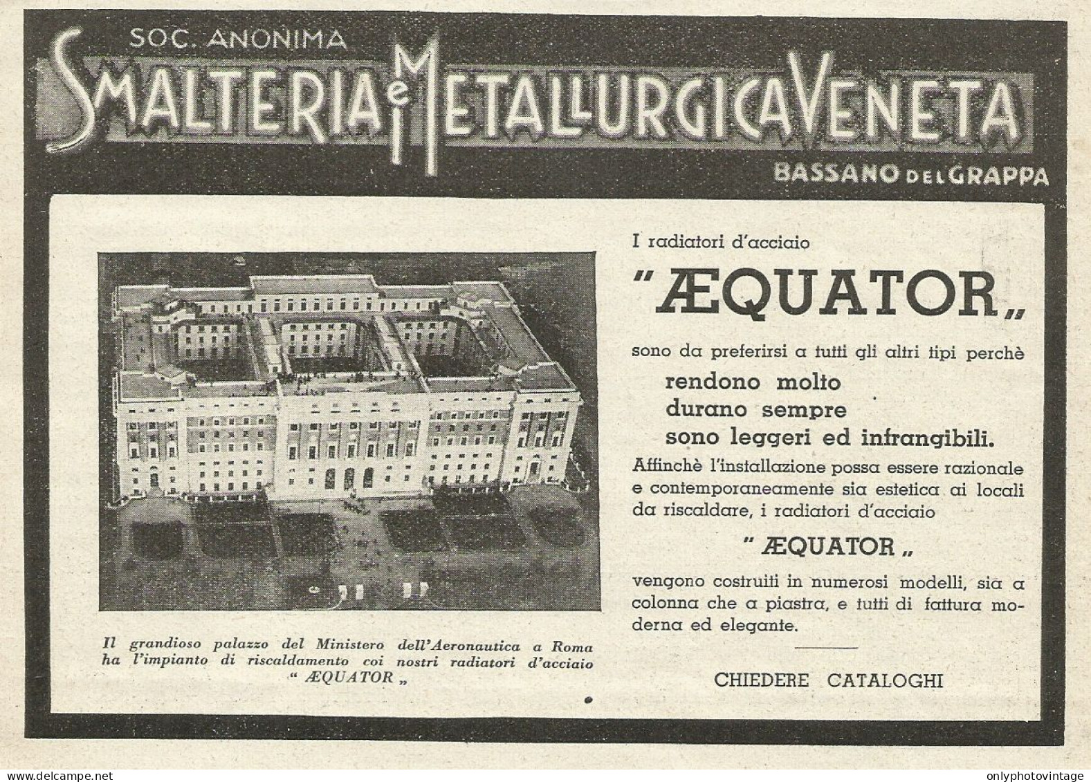 Smalteria Metallurgica Veneta - Pubblicità 1933 - Advertising - Publicités