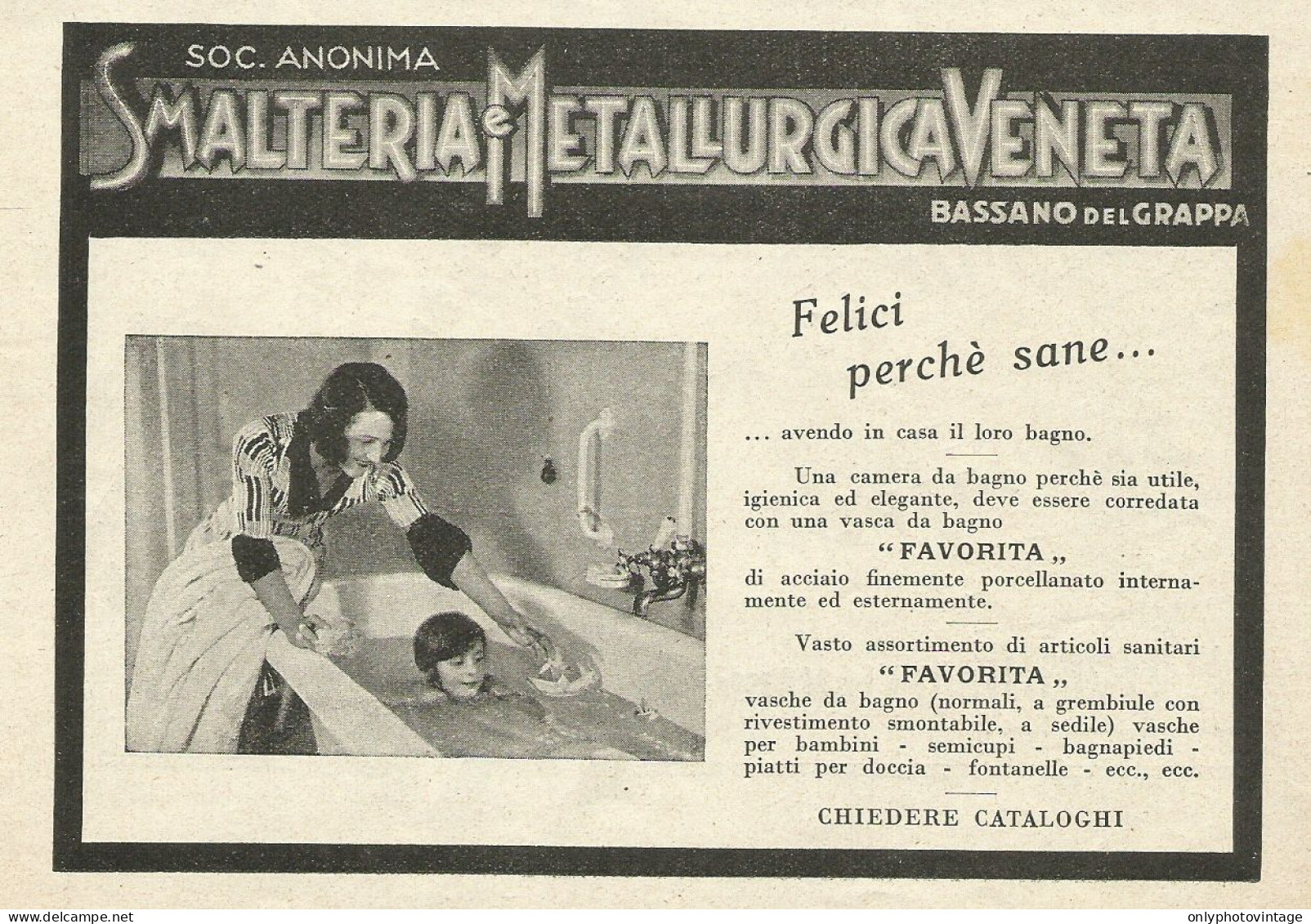 Smalteria Metallurgica Veneta - Pubblicità 1933 - Advertising - Publicités