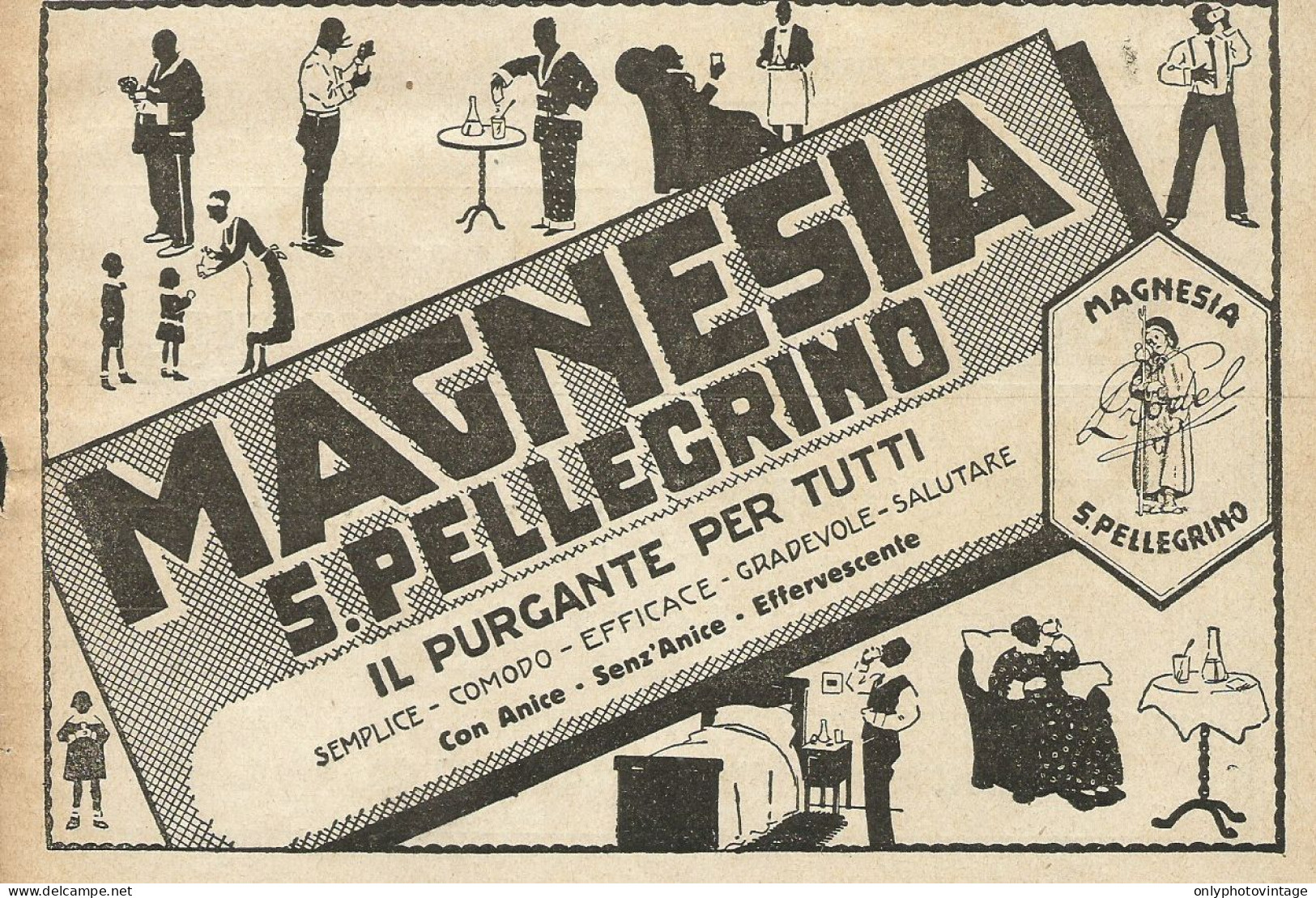 Magnesia San Pellegrino - Pubblicità 1932 - Advertising - Advertising