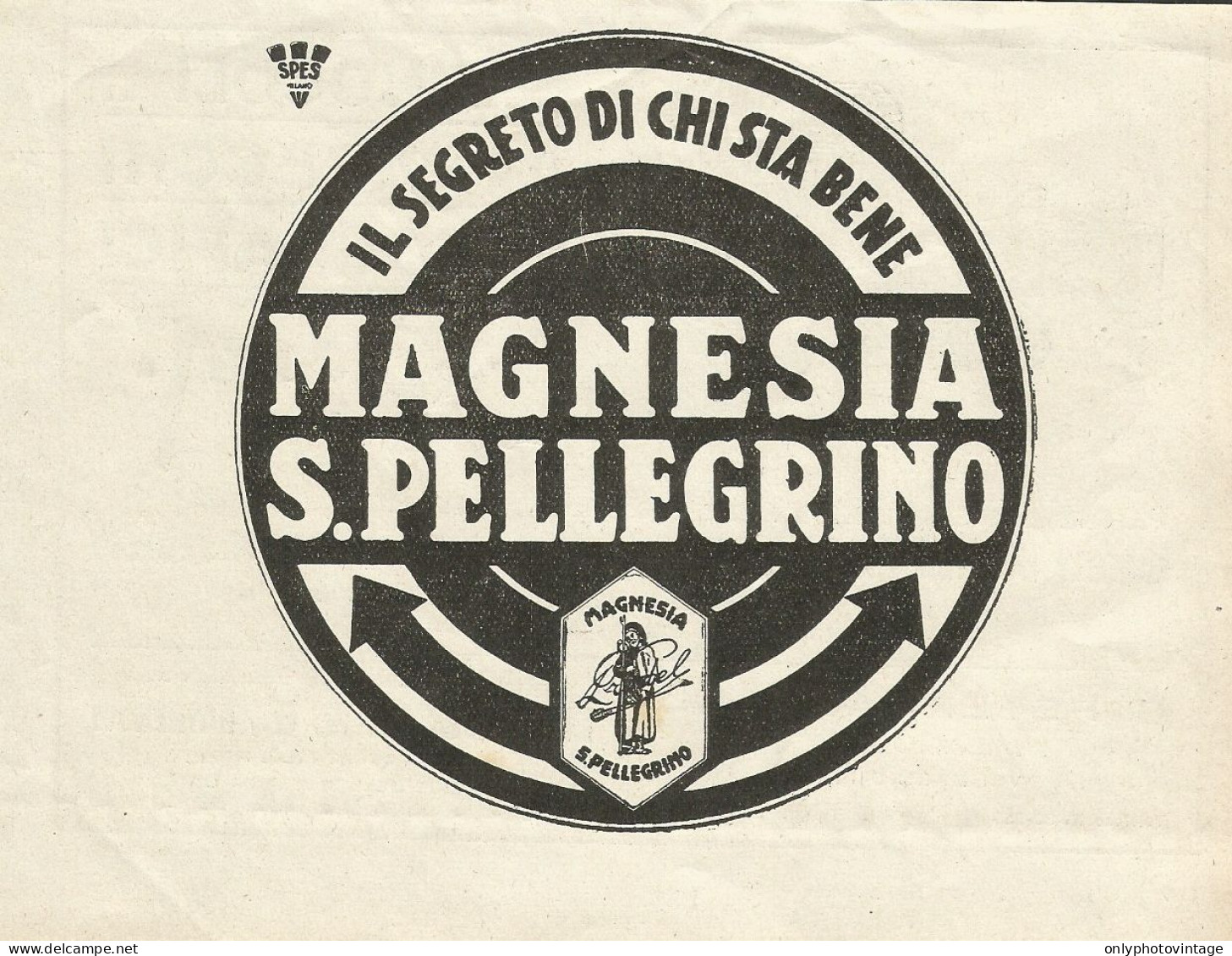 Magnesia San Pellegrino - Pubblicità 1934 - Advertising - Publicités