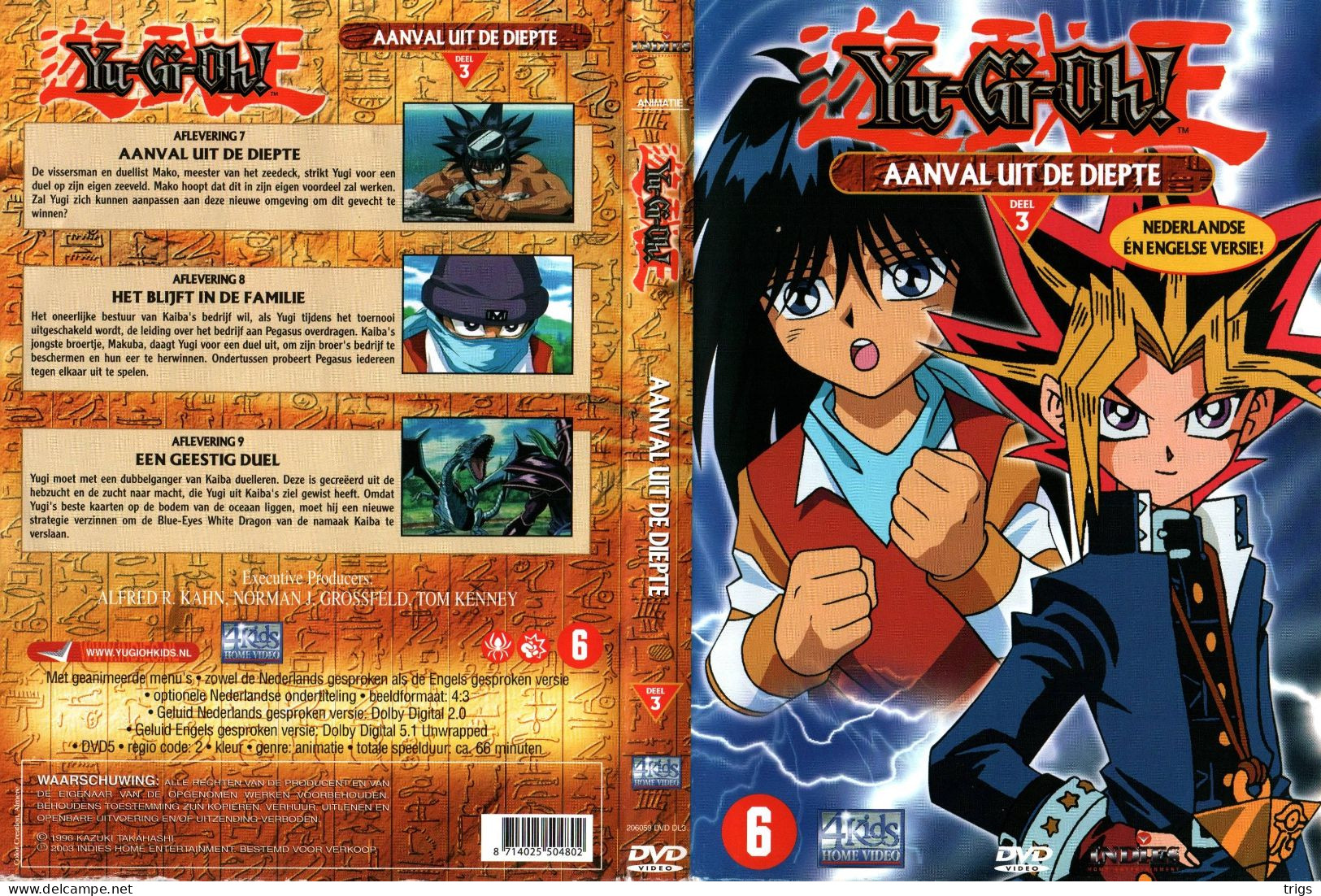 DVD - Yu-Gi-Oh! Deel 3: Aanval Uit De Diepte - Dibujos Animados