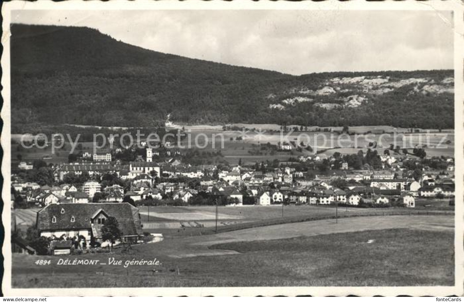 11736073 Delemont Vue Generale Delemont - Andere & Zonder Classificatie