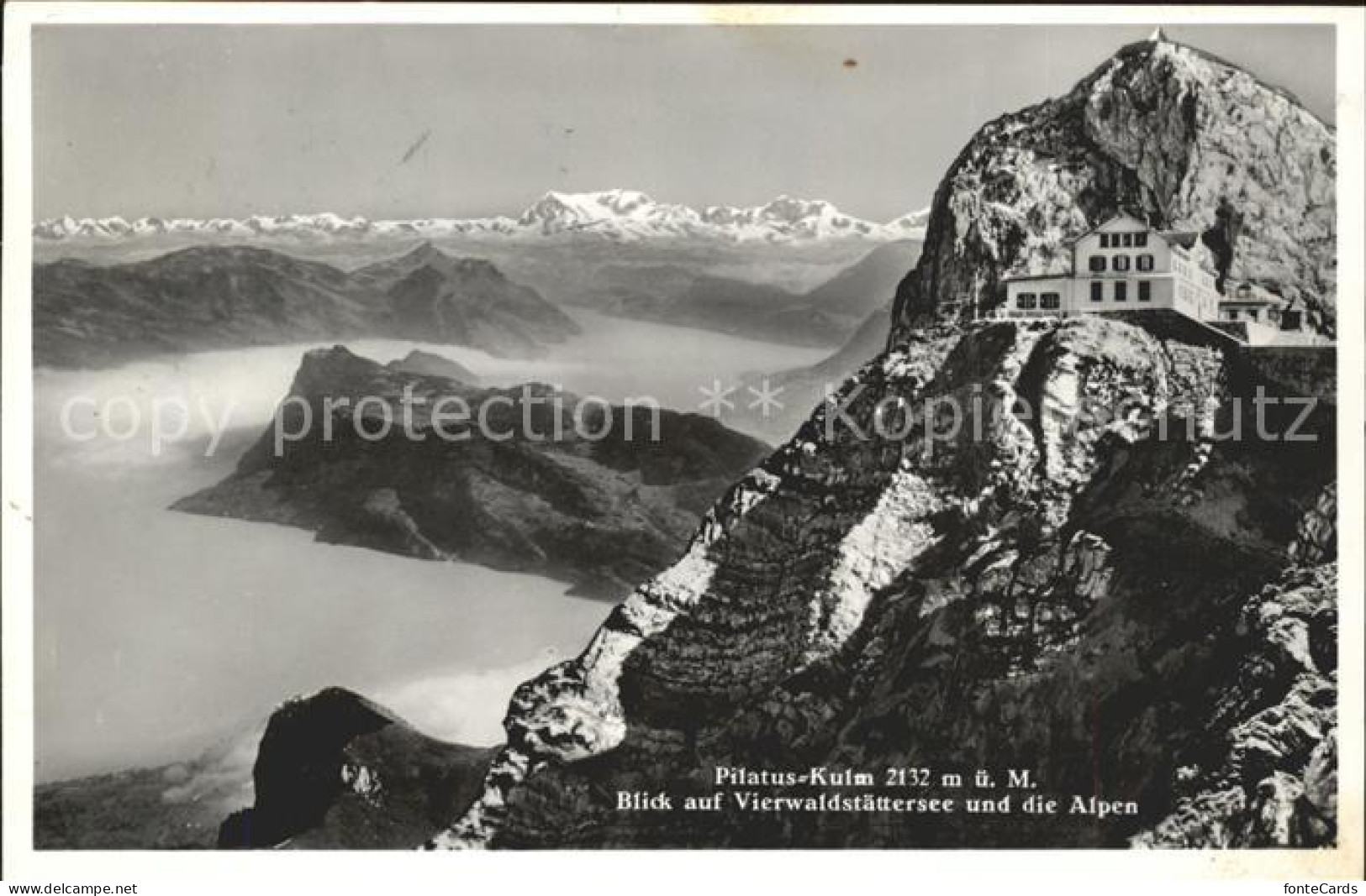 11736014 Pilatus Kulm Mit Vierwaldst?ttersee Und Alpen Pilatus  - Autres & Non Classés