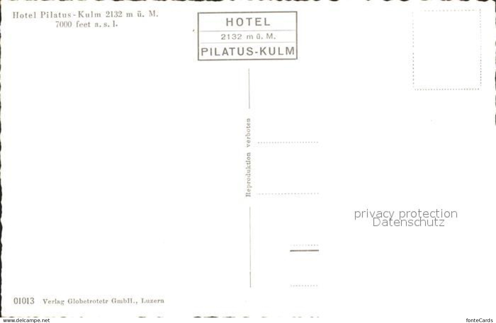 11736001 Pilatus Kulm Hotel Panorama Pilatus  - Autres & Non Classés