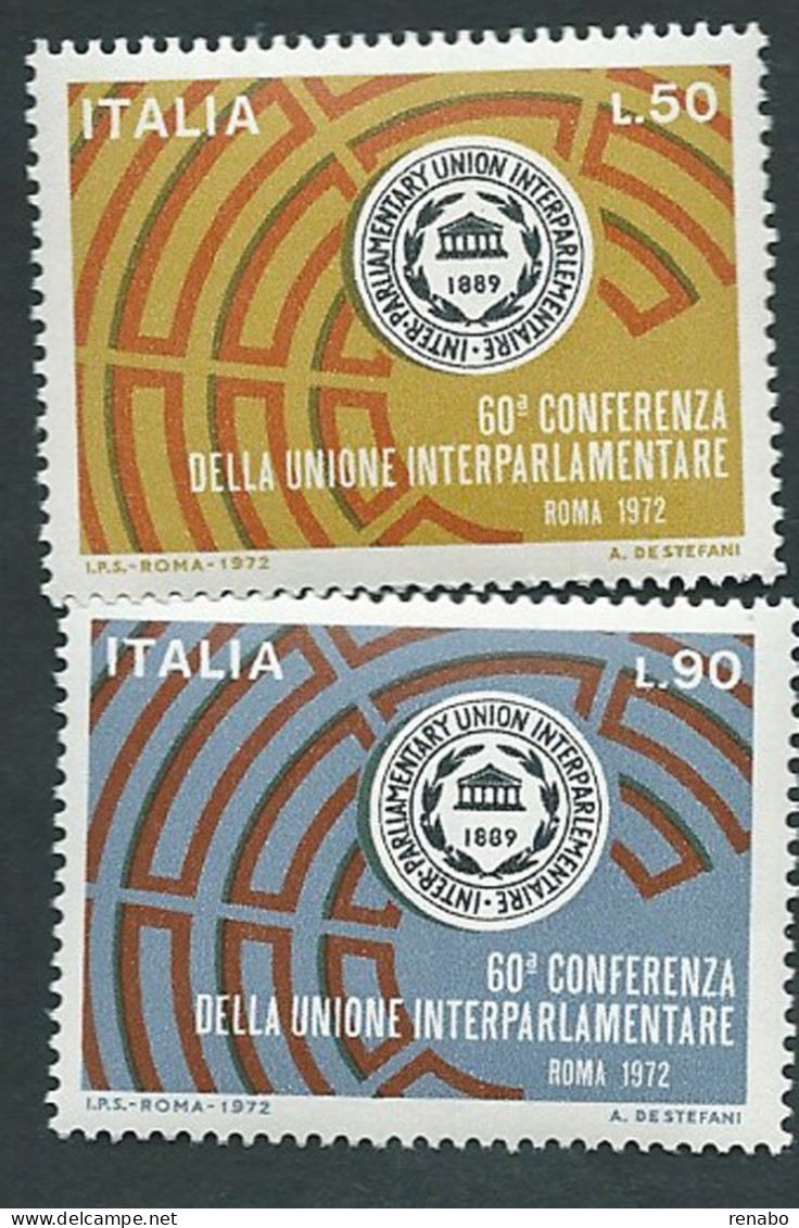 Italia 1972; 60° Conferenza Dell' Unione Interparlamentare. Serie Completa. - 1971-80: Neufs