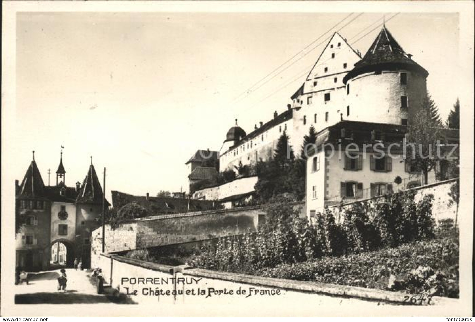 11735902 Porrentruy Le Chateau Et La Porte De France Porrentruy - Sonstige & Ohne Zuordnung