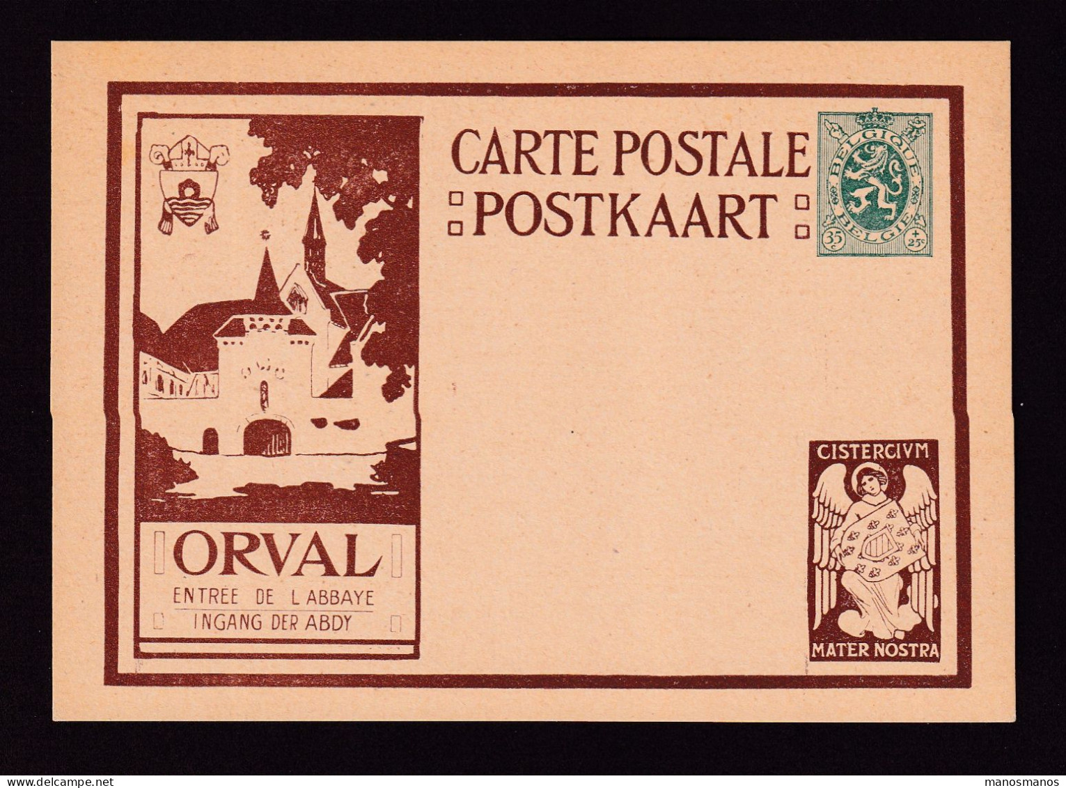 111/41 - Carte Illustrée ORVAL Brune Avec Ange - Non Utilisée - Illustrierte Postkarten (1971-2014) [BK]