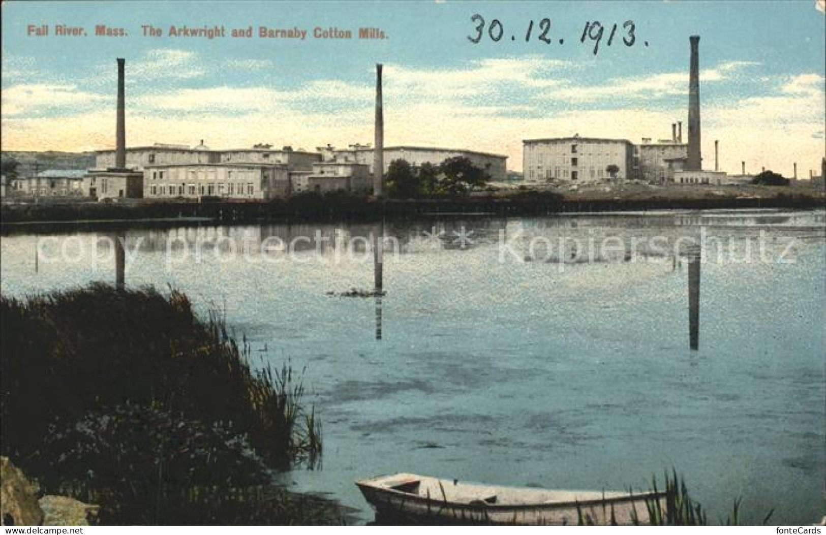 11735249 Fall_River_Massachusetts Arkwright And Barnaby Cotton Mills - Andere & Zonder Classificatie