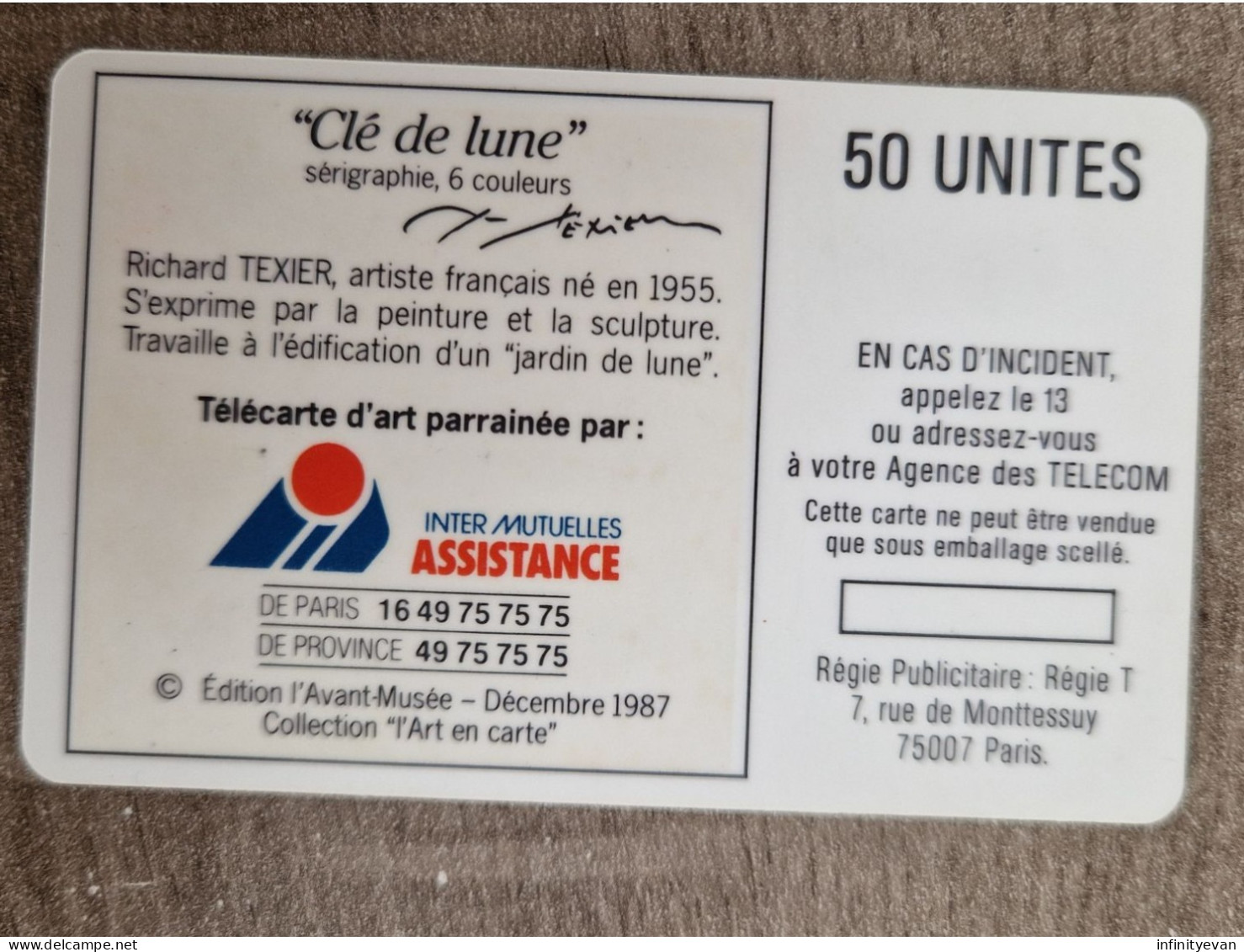 F16 - CLÉ DE LUNE 50 BUL1 - 1987 - 1987