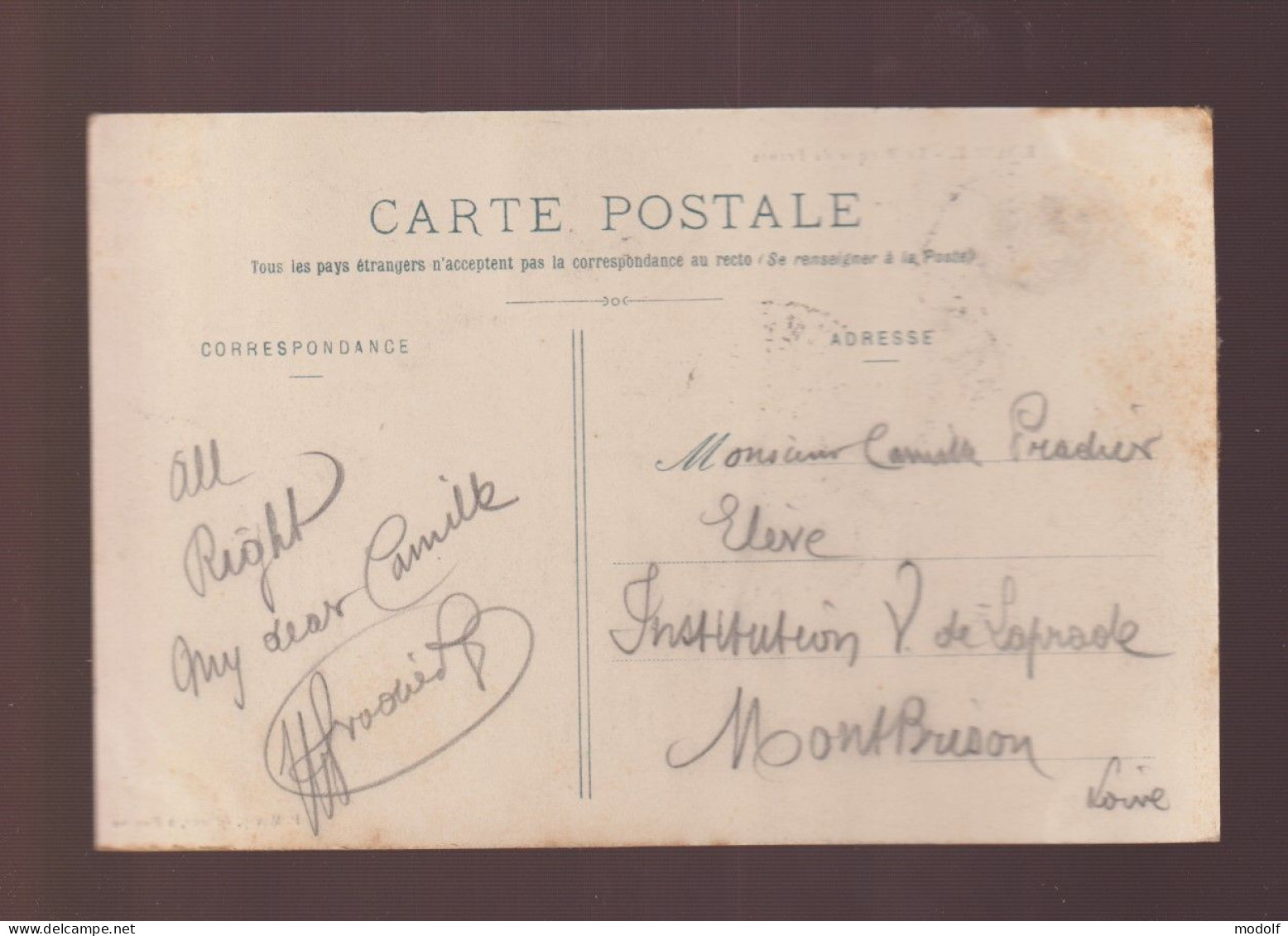 CPA - 42 - Roanne - La Banque De France - Animée - Circulée En 1909 - Roanne