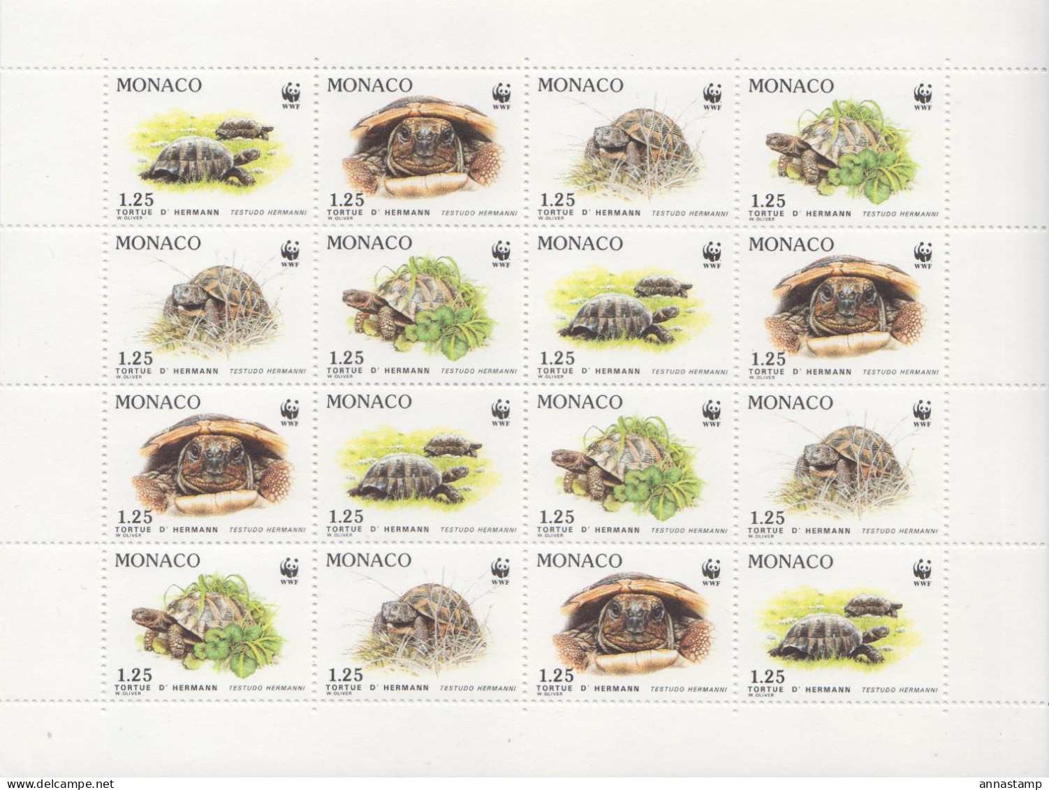 Monaco MNH Sheetlet - Unused Stamps