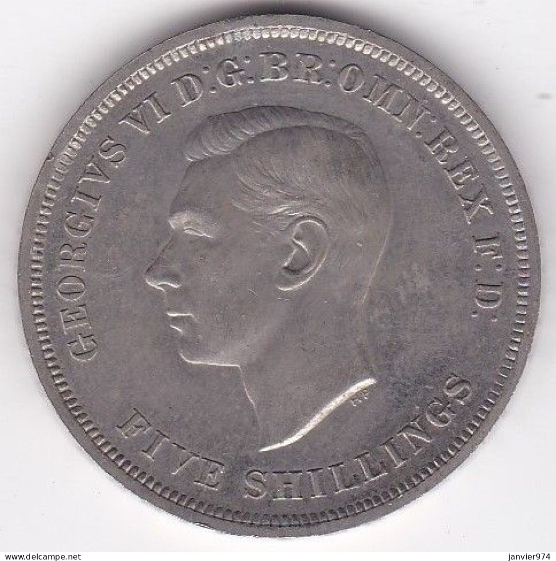 5 Shillings 1951 Festival Of Britain, George VI, Copper-nickel, Position A . KM# 880 - Autres & Non Classés