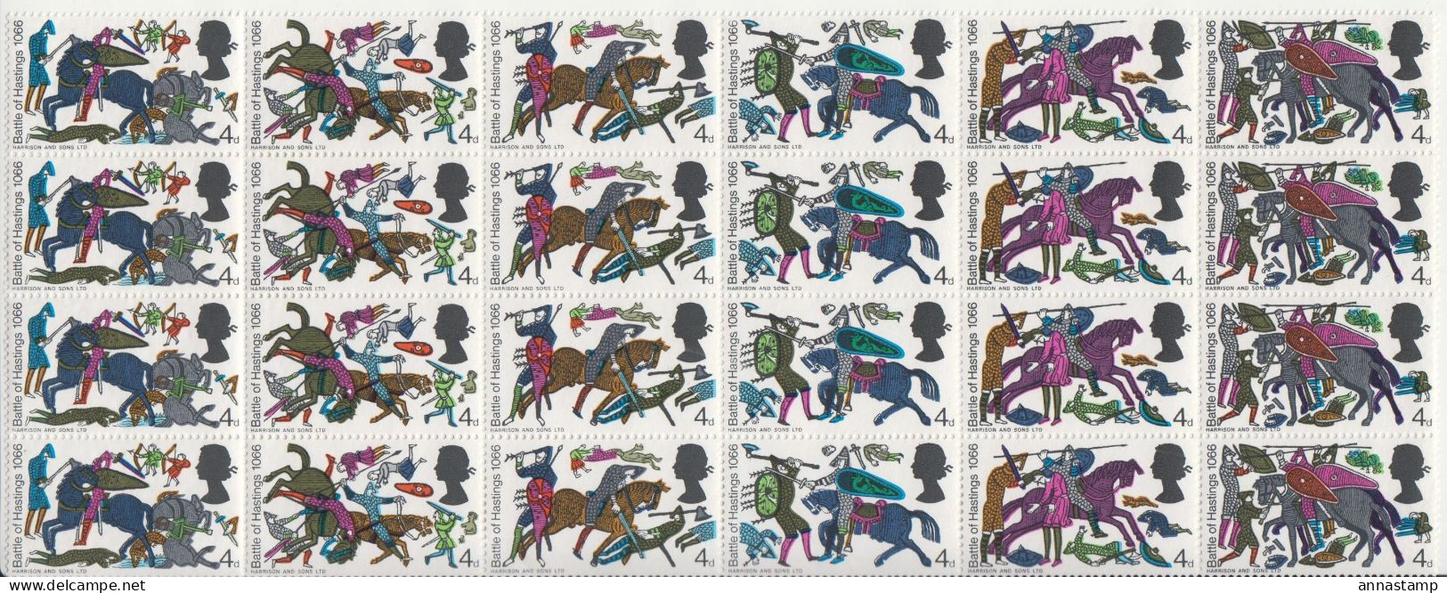 Great Britain MNH Block Of 24 Stamps - Militares