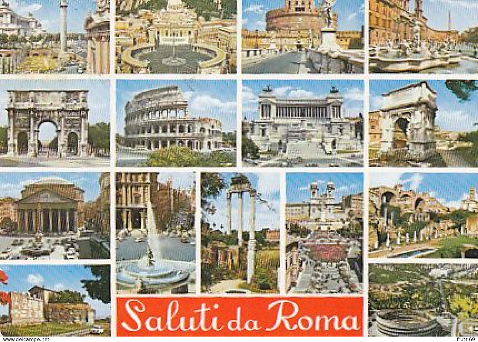 AK 216844 ITALY - Roma - Mehransichten, Panoramakarten