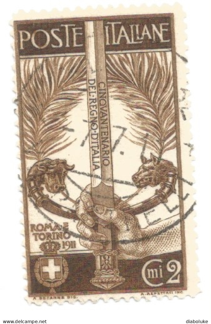 (REGNO D'ITALIA) 1911, UNITÀ D'ITALIA, ESPOSIZIONI DI ROMA E TORINO - Serie Di 4 Francobolli Usati, Annulli Da Periziare - Oblitérés