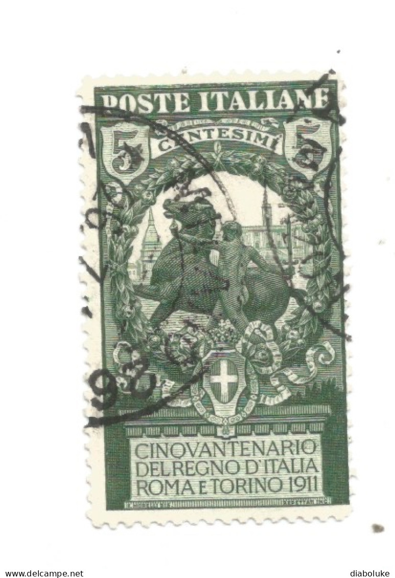 (REGNO D'ITALIA) 1911, UNITÀ D'ITALIA, ESPOSIZIONI DI ROMA E TORINO - Serie Di 4 Francobolli Usati, Annulli Da Periziare - Afgestempeld