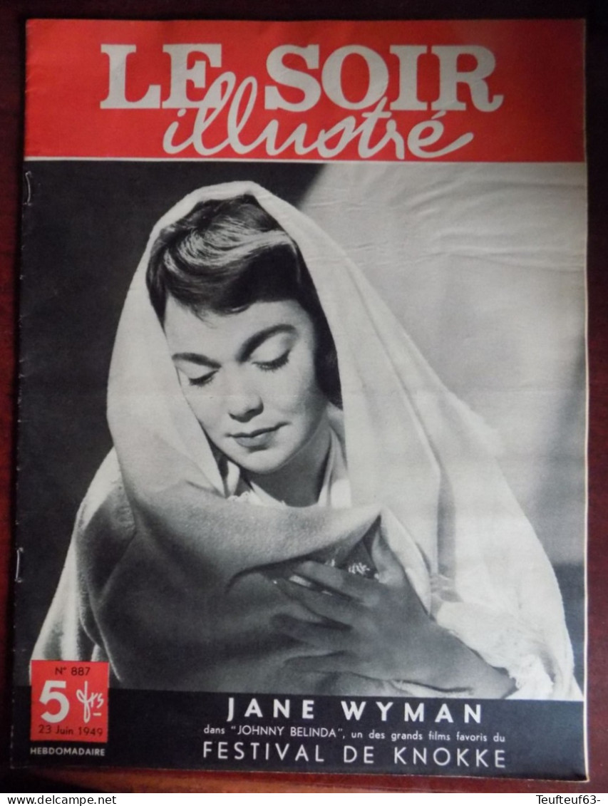 Le Soir Illustré N° 887 Jane Wyman - Premier Timbre Belge - Avion “ Skymerchant Esso-Atlas ” - GP. Francorchamps... - 1900 - 1949