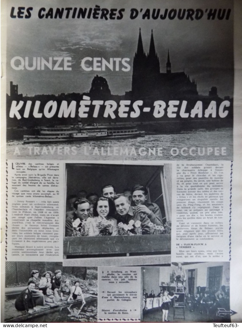 Le Soir Illustré N° 887 Jane Wyman - Premier Timbre Belge - Avion “ Skymerchant Esso-Atlas ” - GP. Francorchamps... - 1900 - 1949