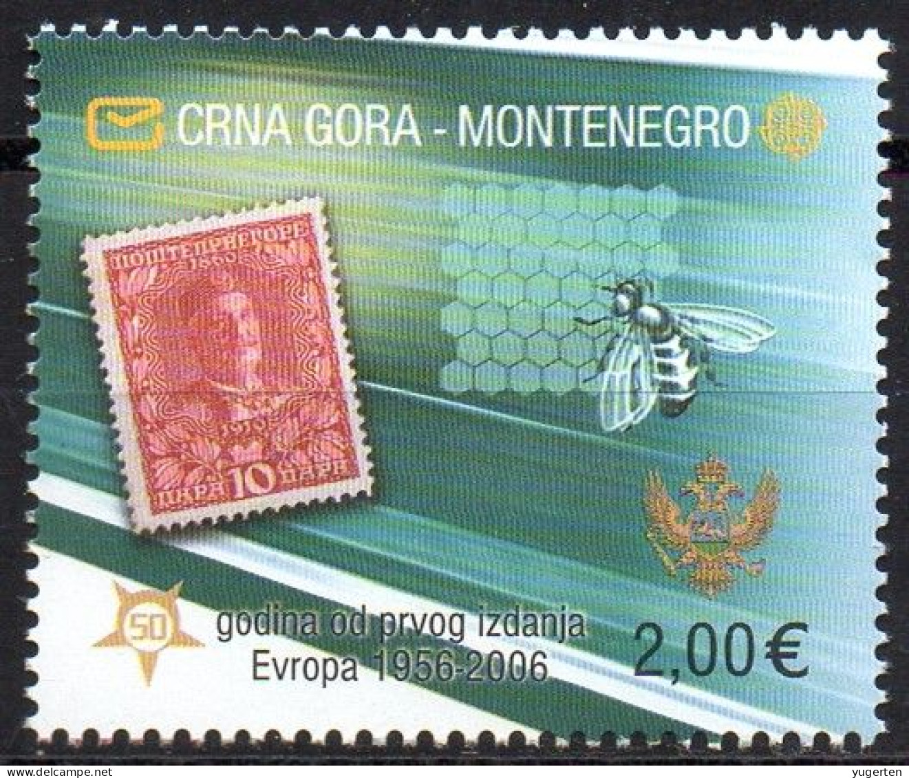 MONTENEGRO 2006 - 1v - MNH - Europa 50 Years Anniv.- Bee - Bees - Abeja - Abejas - Ape - Api - Abeille - Biene - Bienen - Bienen