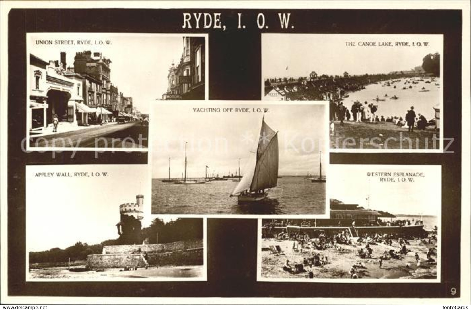 11732904 Ryde Isle Of Wight Union Street Canoe Lake Esplanade Beach Yachting App - Sonstige & Ohne Zuordnung