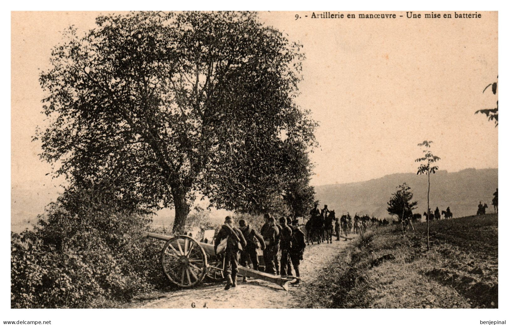 Artillerie En Manœuvres - Mise En Batterie - Maniobras