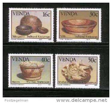 VENDA, 1989, MNH Stamp(s), Traditional Kitchenware,  Nr(s)  183-186 - Venda