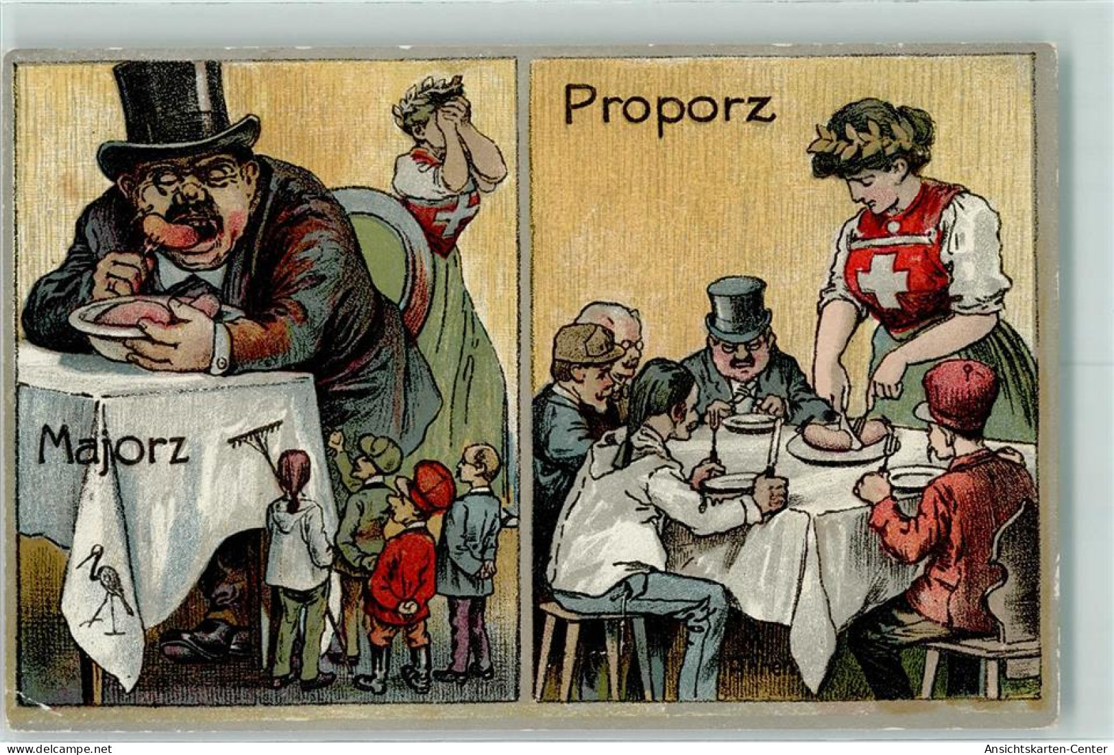 13137207 - Proporz-Postkarte Wahl - Sonstige & Ohne Zuordnung