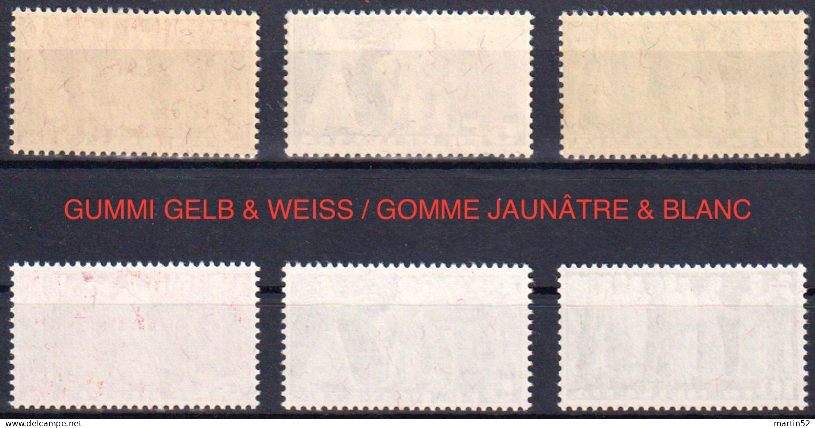 Schweiz Suisse 1942: Gelber Gummi+papier Et Gomme Jaune Zu 216w-218w Mi 328w-330w Yv B313-B315 ** MNH (Zu CHF 260.00) - Ungebraucht