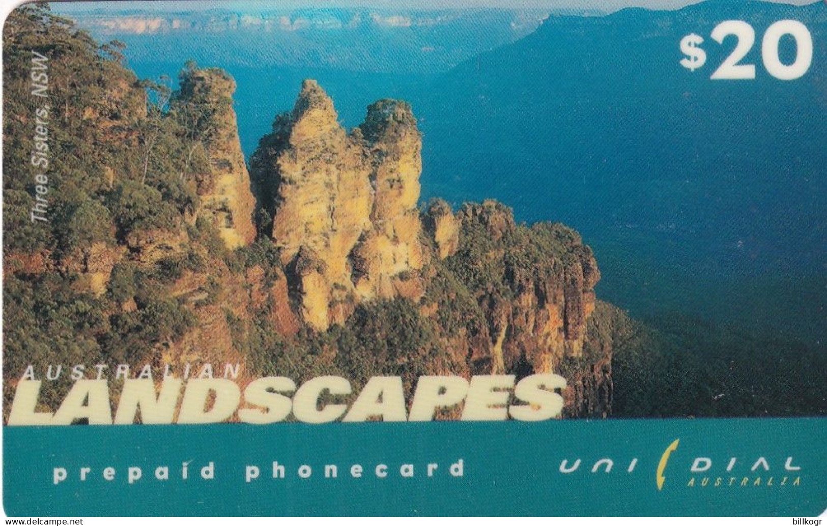 AUSTRALIA - Landscapes, Unidial Prepaid Card $20, Exp.date 31/12/99, Used - Australien
