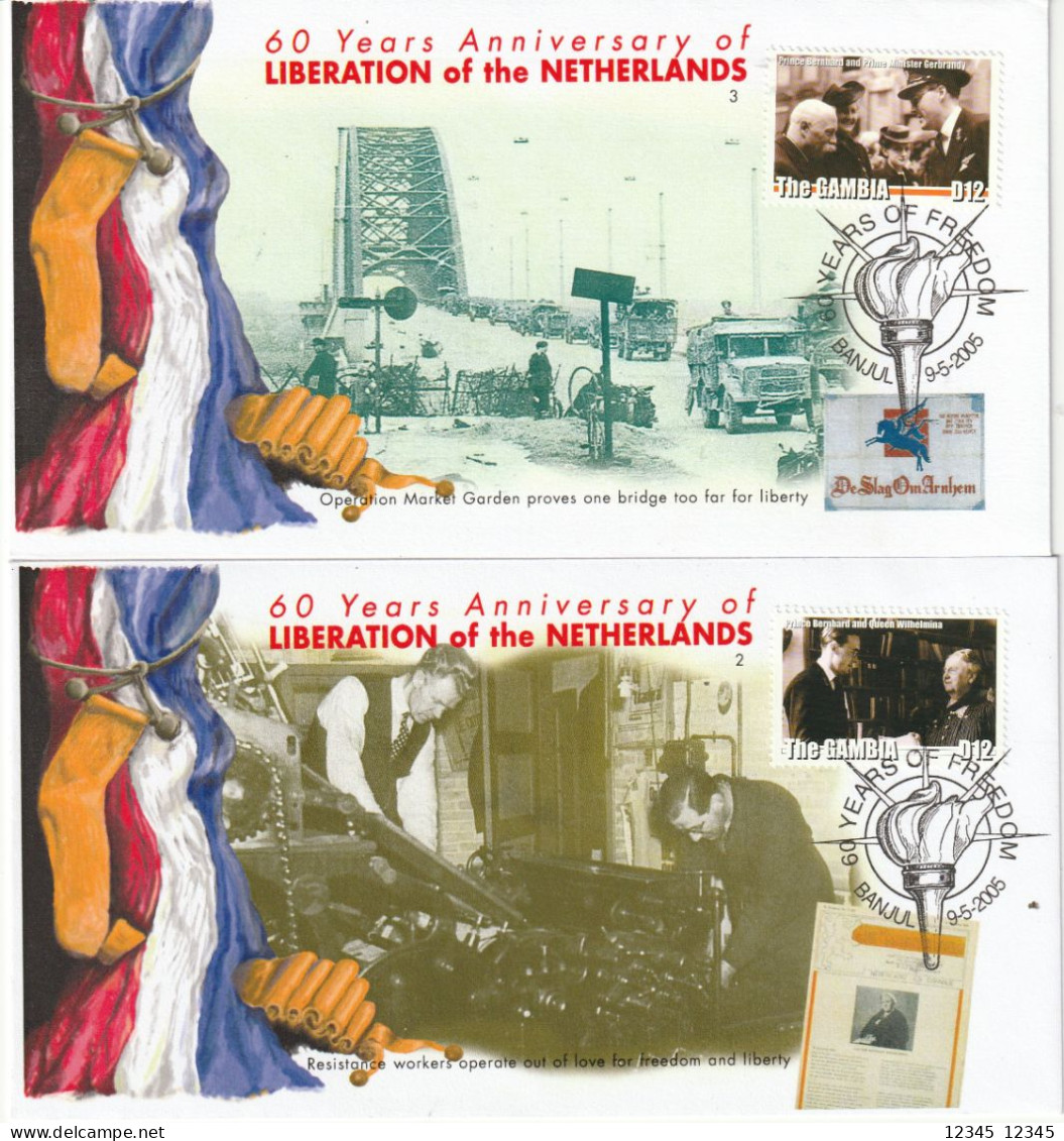 Gambia 2005, 60 Years Anniversary Of Liberation Of The Netherlands - Gambie (1965-...)