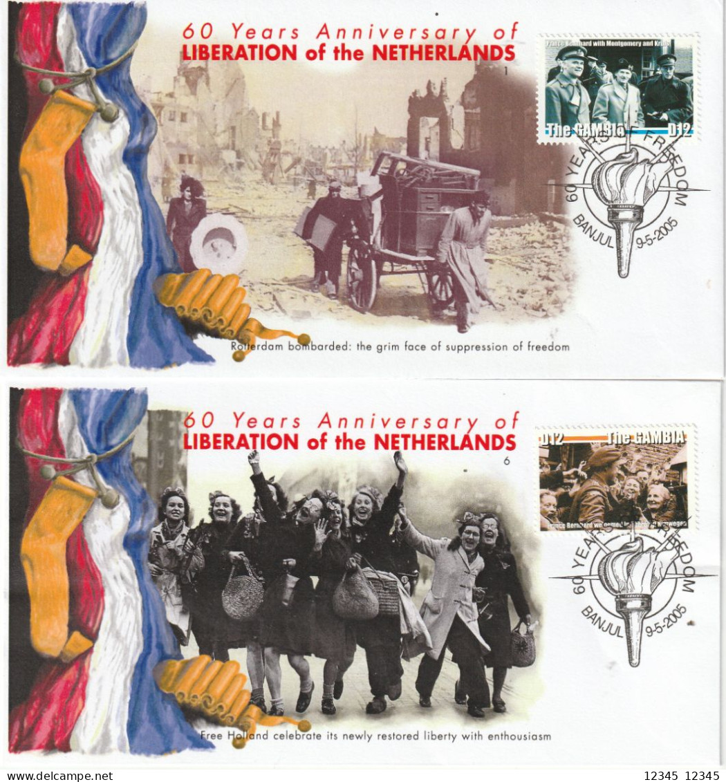 Gambia 2005, 60 Years Anniversary Of Liberation Of The Netherlands - Gambie (1965-...)