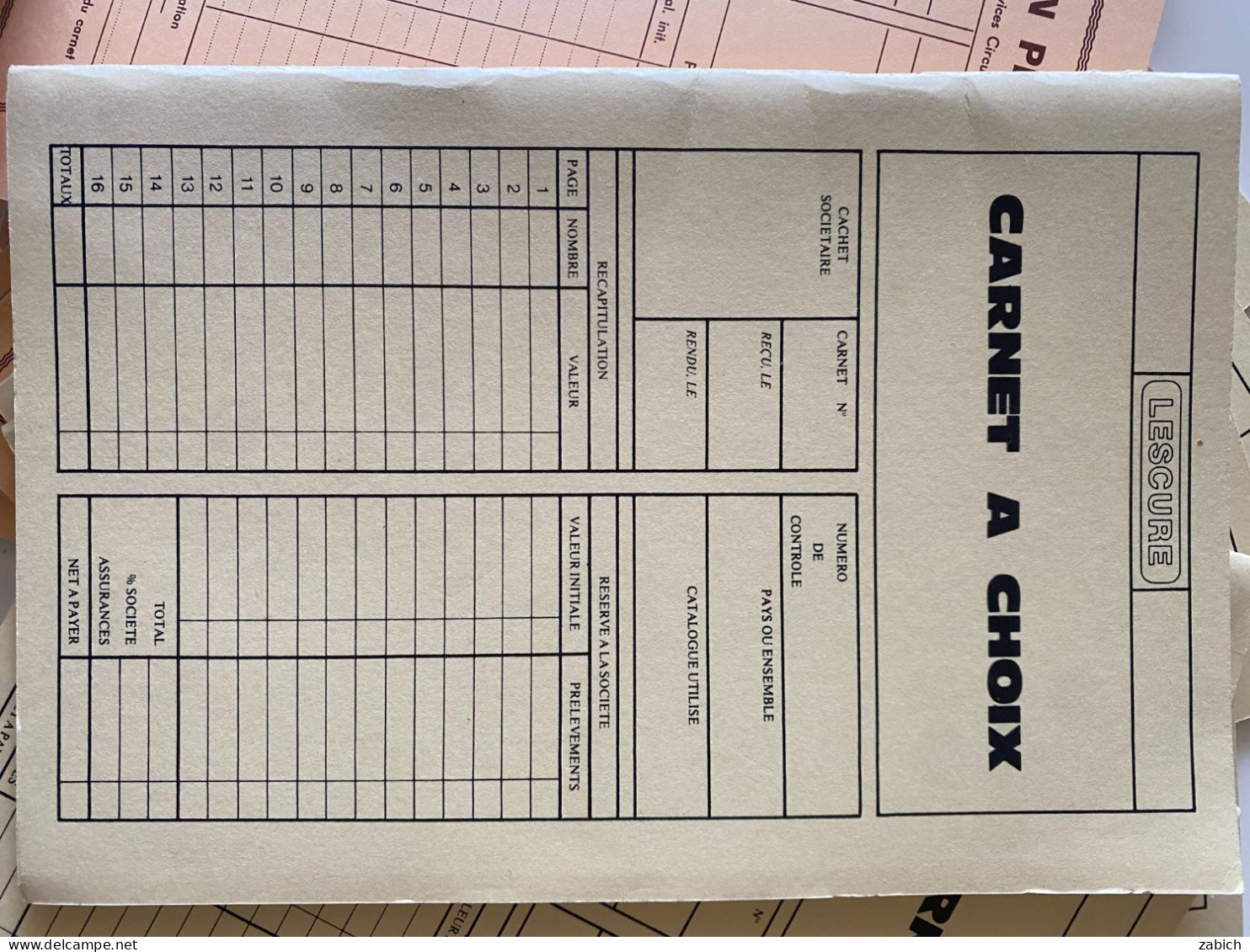 LOT De 12 CARNETS à CHOIX VIDES - Andere & Zonder Classificatie