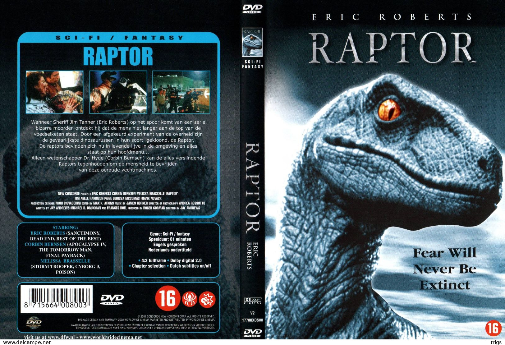 DVD - Raptor - Horror