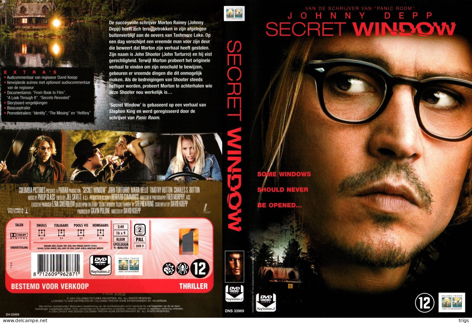 DVD - Secret Window - Polizieschi