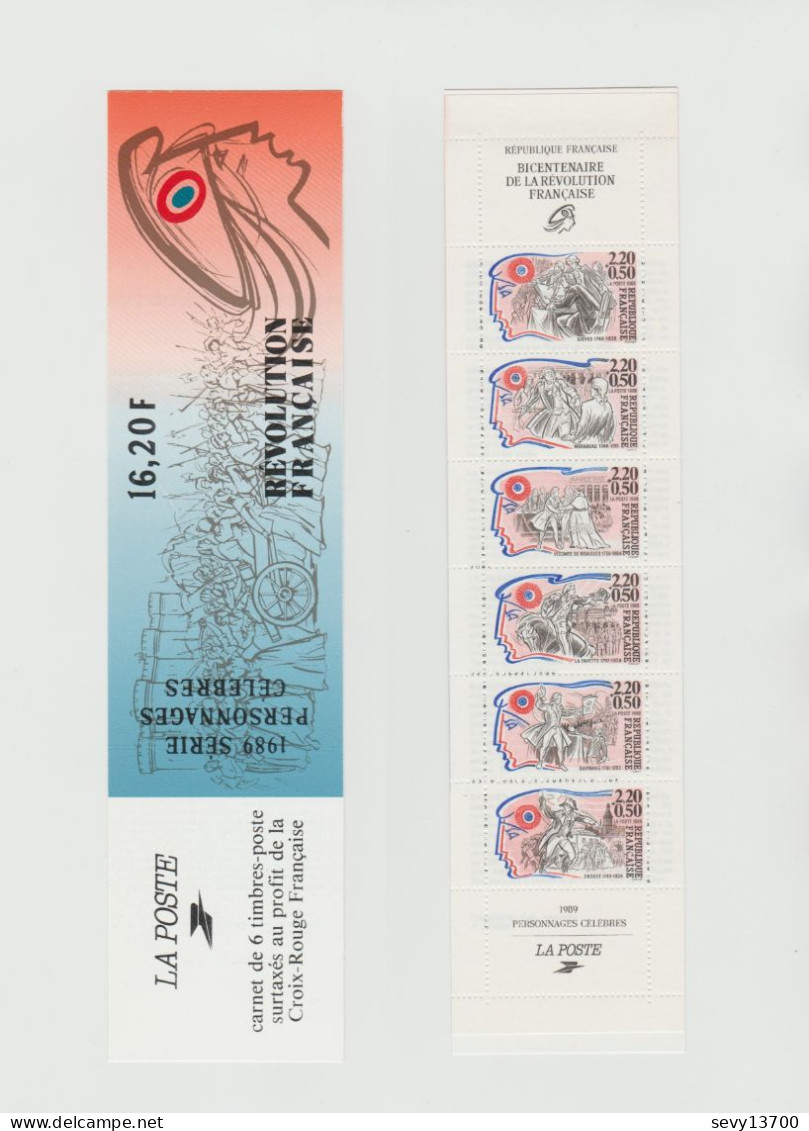 FRANCE 1989 Carnet Bicentenaire De La Révolution Française Personnages Célèbres N° BC 2570 Neuf Non Plié - Personnages