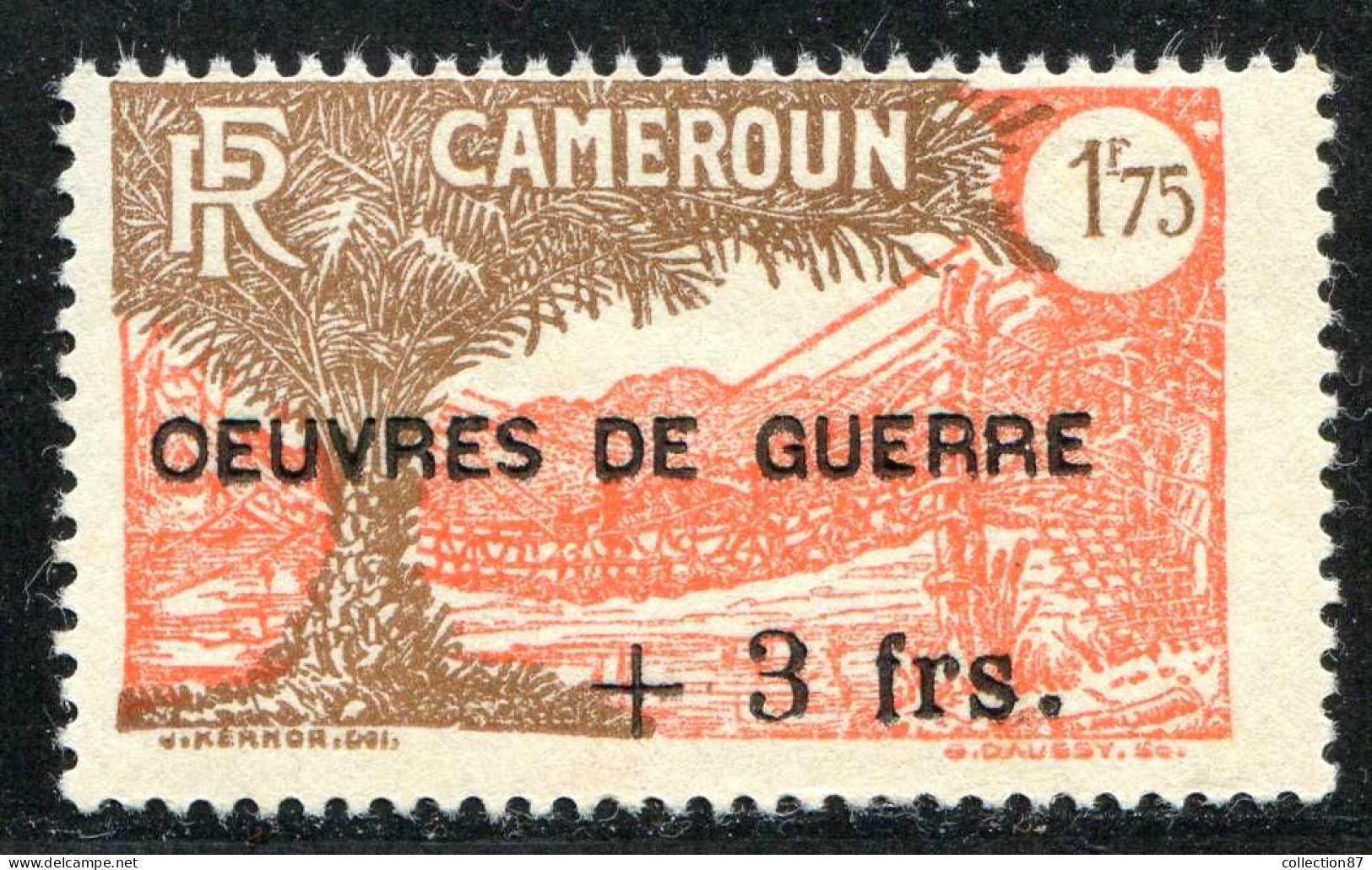 REF090 > CAMEROUN < Yv N° 234 * * Neuf Luxe Gomme Coloniale Dos Visible - MNH * * -- Oeuvres De La Mer - Ungebraucht