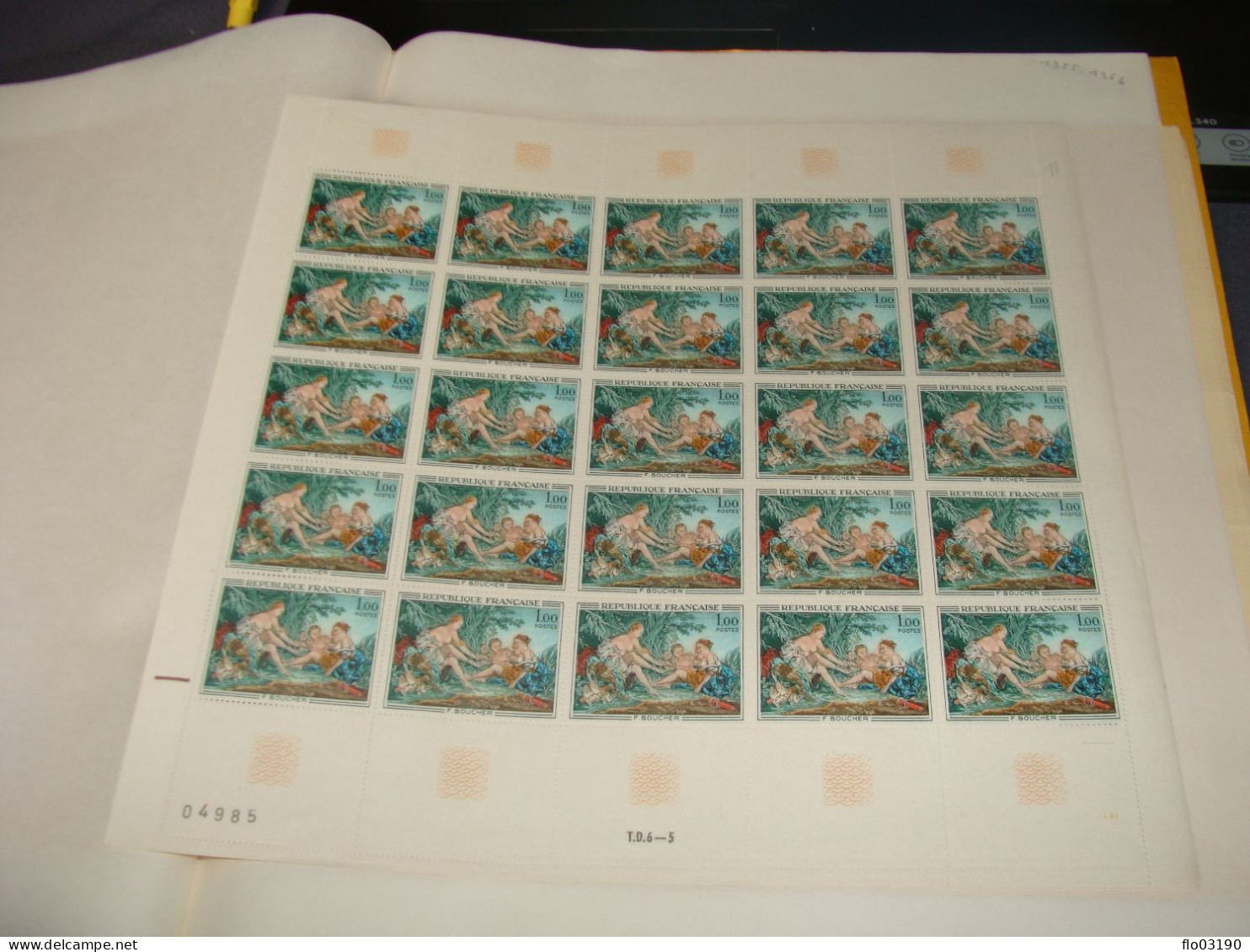 N°  1652 En Feuille  De 25 Timbres Entières Neuves - Full Sheets