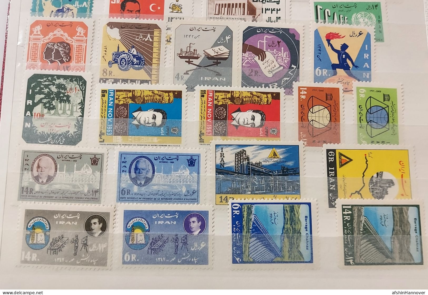 Iran Shah Pahlavi سری یادگاری تمبرهای سال 1342  Commemorative Stamps Issued In Year 1342 (21/3/1963-20/3/1964) - Irán
