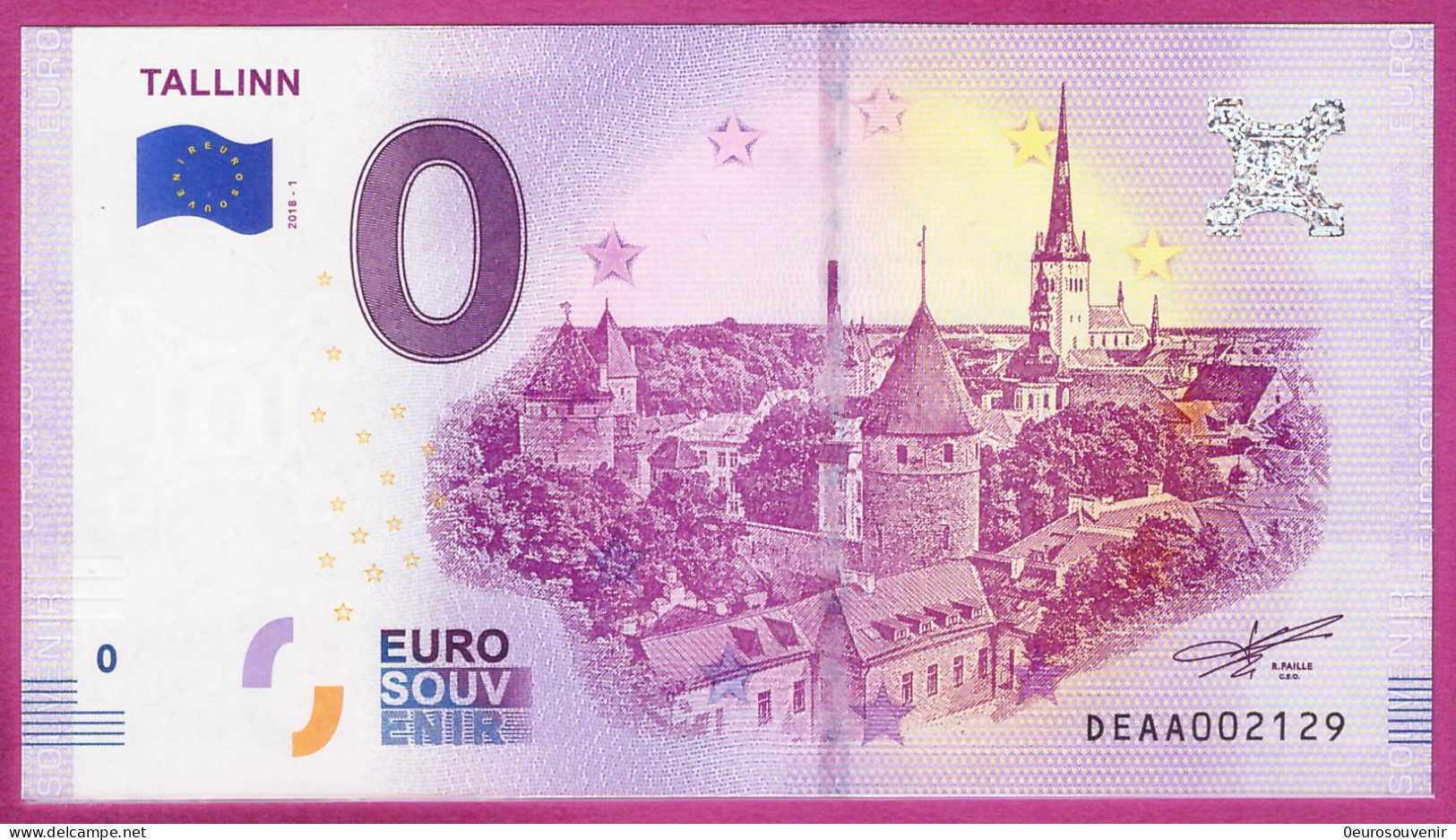 0-Euro DEAA 2018-1 TALLINN - ESTONIA - Privéproeven