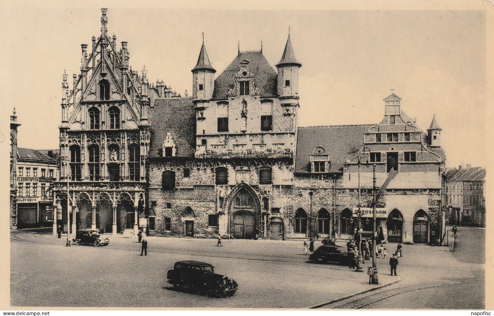 104-Mechelen-Malines Stadhuis En Oude Lakenhallen Hôtel De Ville Et Anciennes Halles Aux Draps - Malines