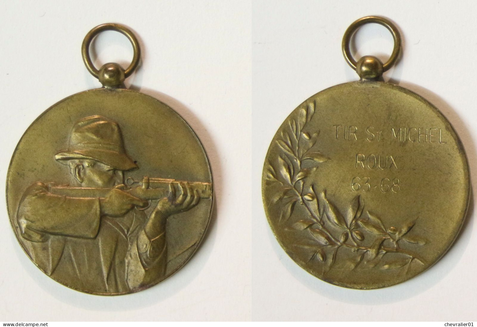 Médaille Sportive_09_Tir St Michel Roux-charleroi_1963-1968 - Autres & Non Classés