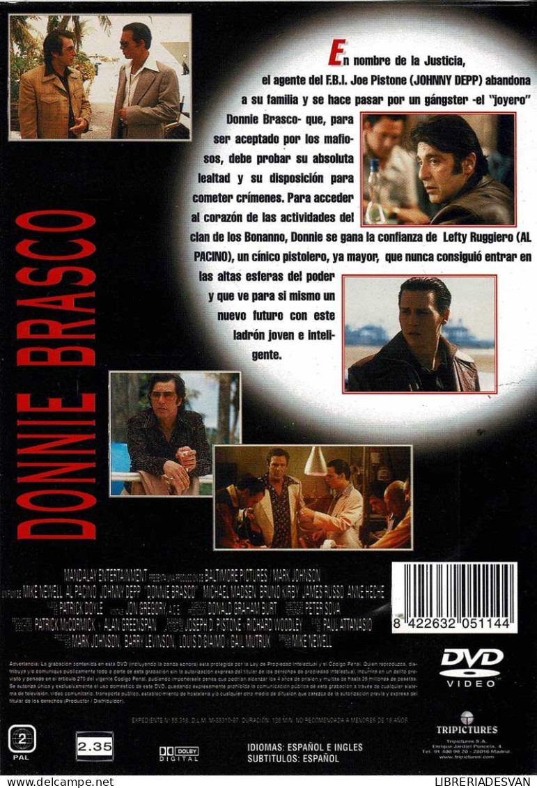 Donnie Brasco. DVD - Autres & Non Classés