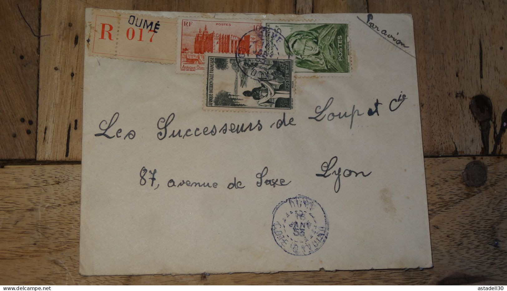 Enveloppe AOF, Oumé En COTE D'IVOIRE, 1953 ............ Boite1 .............. 240424-304 - Covers & Documents