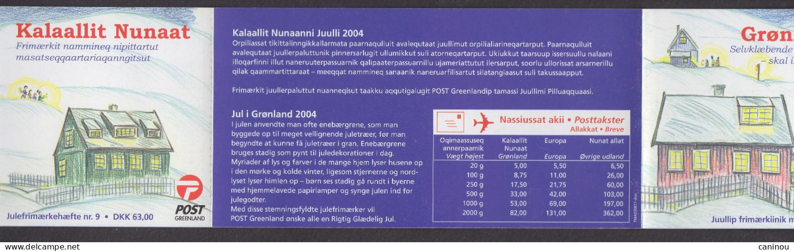 GROENLAND CARNET  Y & T C408  NOEL 2004 OBLITERE - Booklets