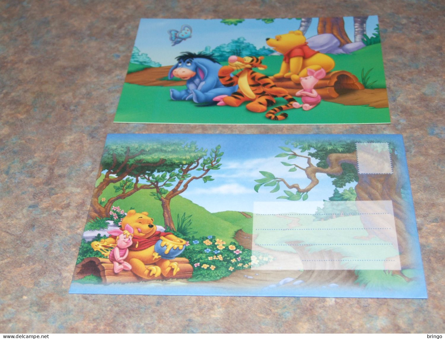 75438-         CARD WITH ENVELOPE, DISNEY, WINNIE THE POOH - Disneyworld