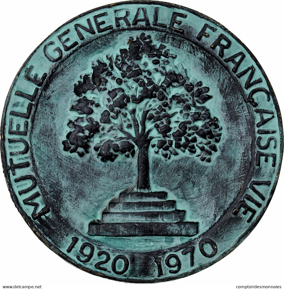 France, Médaille, Mutuelle Générale Française Vie, 1970, Bronze, TTB+ - Other & Unclassified